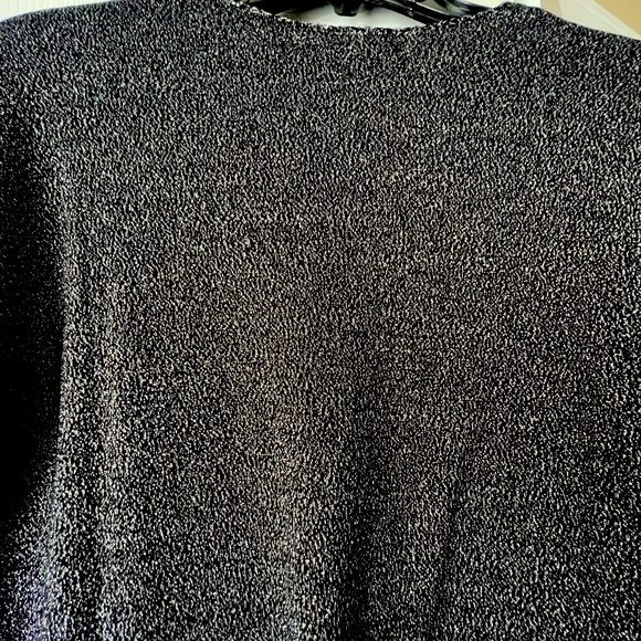 INC International Concepts Stephem Sweater Black W/Silver Small - Picture 7 of 9